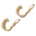 Yellow gold ear clip earrings, diamonds. 58 Facettes 32853