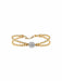 Bracelet Or Jaune BRACELET "FACETTE" DEUX ORS 58 Facettes BO/220036