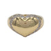 Ring 54 Chaumet ring, “Chevalière Coeur”, yellow gold, diamonds. 58 Facettes 32137