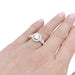 Bague 50 Bague or blanc, diamants. 58 Facettes 33238