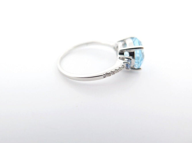 bague ISABELLE LANGLOIS macaron r503 53 or blanc 18k diamant