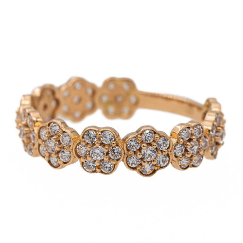 Bague 51 Bague Fleur Or rose Diamant 58 Facettes 2519150CN
