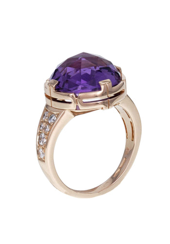 Bague 53 Bague BULGARI Parentesi Cocktail en Or Rose 58 Facettes 62746-58622