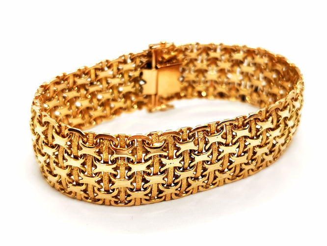 Bracelet Bracelet Manchette Or jaune 58 Facettes 1468044CN