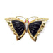 Brooch Brooch/butterfly pendant Ruby, Diamonds and Onyx 58 Facettes