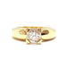 Yellow Gold Diamond Engagement Solitaire Ring 58 Facettes