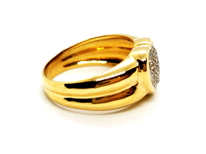 Bague 53 Bague Coeur Or jaune Diamant 58 Facettes 1345937CN