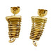 Earrings Stern “Filament” earrings in yellow gold and diamonds. 58 Facettes 30828