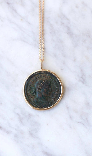 Collier Collier pendentif pièce romaine Constantin 58 Facettes