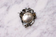 Broche Broche ancienne Victorienne en or et argent avec miniature 58 Facettes