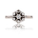 Ring 55 White gold ring with vintage diamonds 58 Facettes 23-016