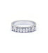 Bague 52 / Blanc/Gris / Or 750 Demi-alliance Or & Diamants 58 Facettes 150132R