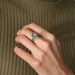 Ring VINTAGE “FLOWER” GOLD & DIAMOND RING 58 Facettes BO/220092 NSS