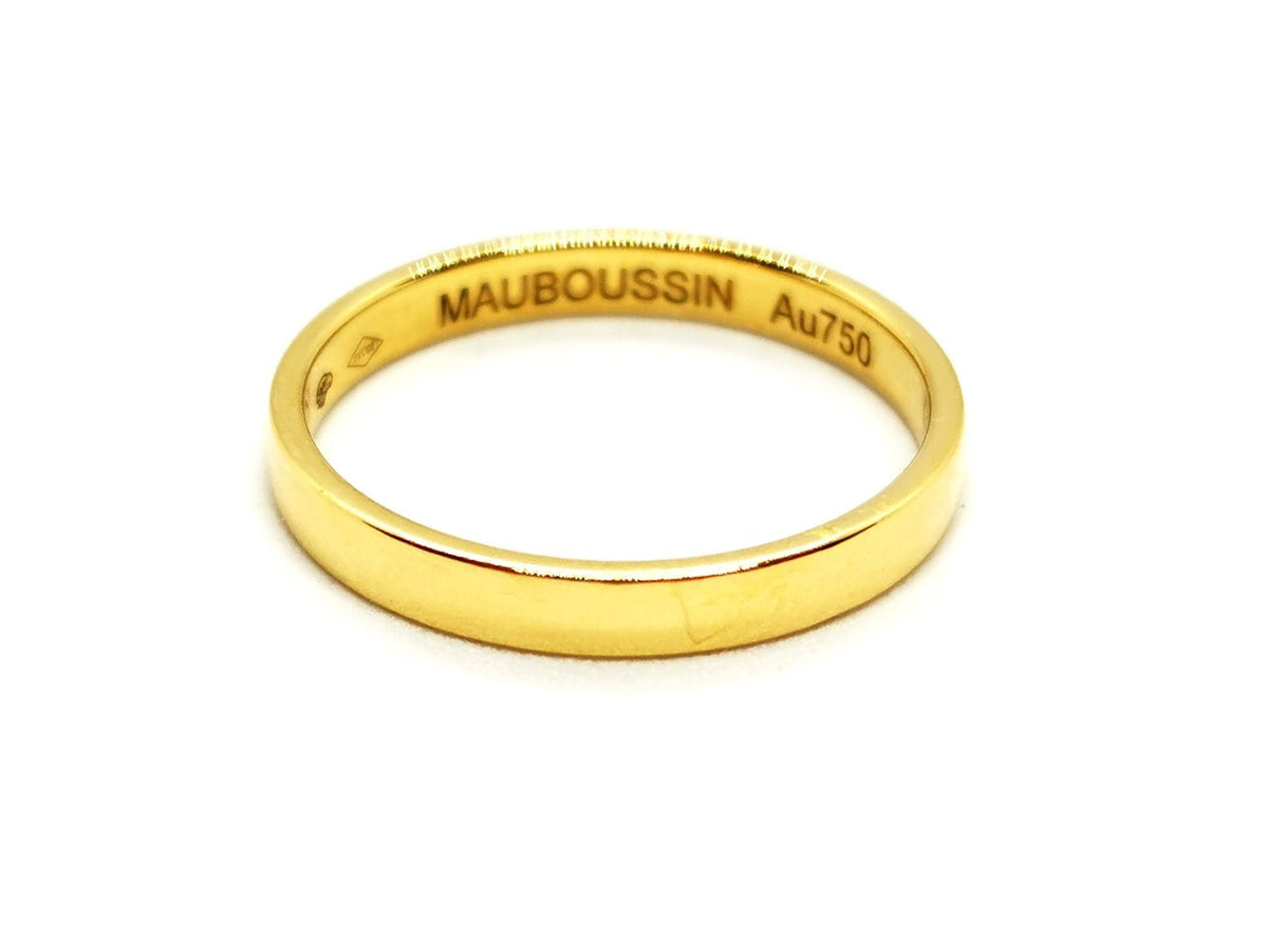 Mauboussin Bague Alliance Ruban du bonheur mon amour Or jaune