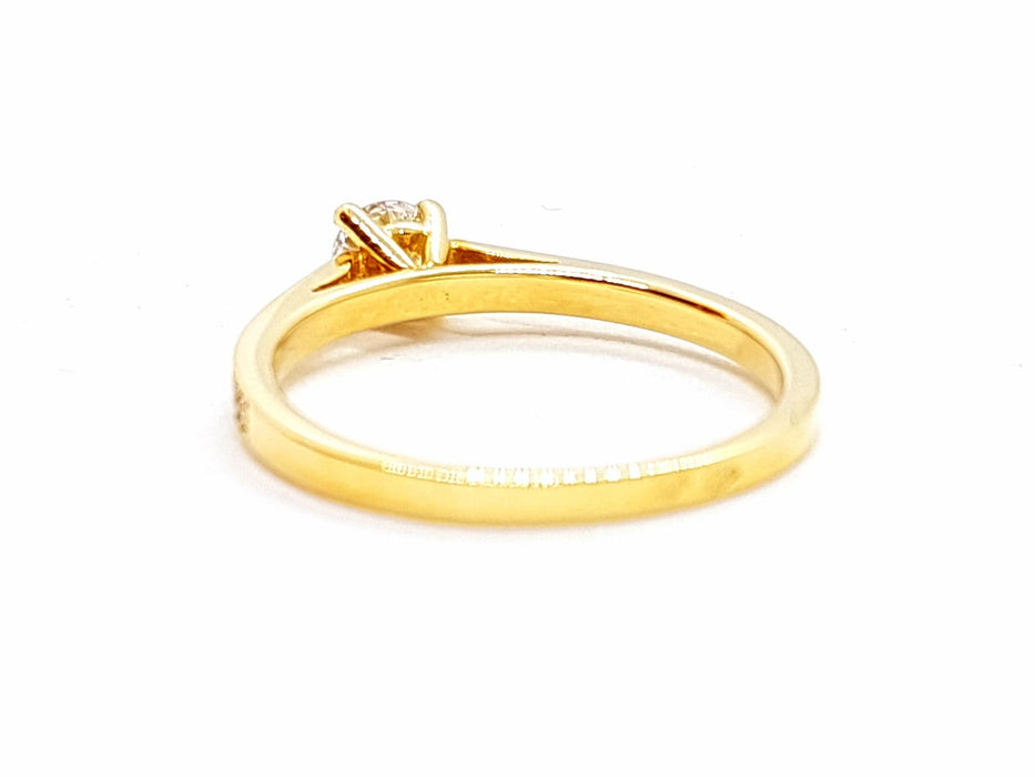 Bague 53 Bague Solitaire Or jaune Diamant 58 Facettes 578712RV