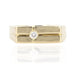 Ring 58 Yellow gold and diamond men's ring 58 Facettes 21-692
