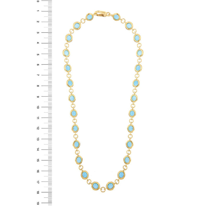 Collier Collier ras du cou émail bleu 58 Facettes 27724