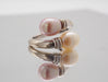 Ring 52 Toi et moi ring in white gold and pearl 58 Facettes