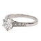 Bague 53 Bague Solitaire Or blanc Diamant 58 Facettes 2414552CN