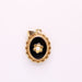 Pendant Old pendant 18 carat yellow gold, Onyx and Cultured pearl 58 Facettes