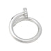 Ring 49 Cartier “Juste un Clou” ring in white gold and diamonds. 58 Facettes 30877
