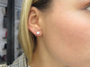 Boucles d'oreilles boucles d'oreilles BOUCHERON puces diamants 1 ct or blanc 18k 58 Facettes 257001