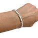 Bracelet Diamond line bracelet in white gold. 58 Facettes 31364