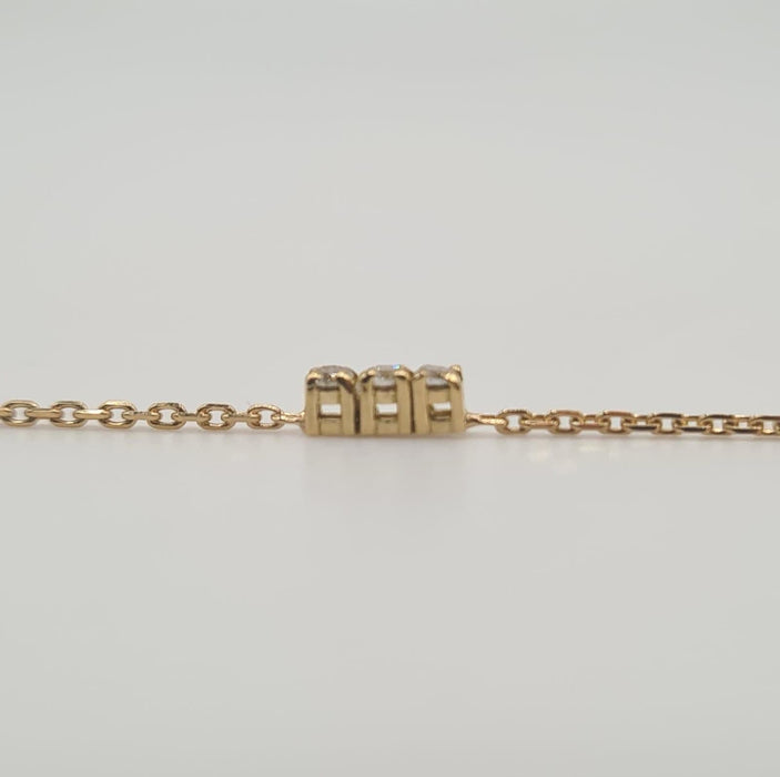 Bracelet Bracelet or jaune 18 carats sertie de diamants 58 Facettes