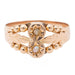 Ring 54 Pink gold pearl ring 58 Facettes 2528375CN