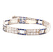 Bracelet Bracelet Art Déco Platine Diamants Saphirs synthétiques 58 Facettes 24984