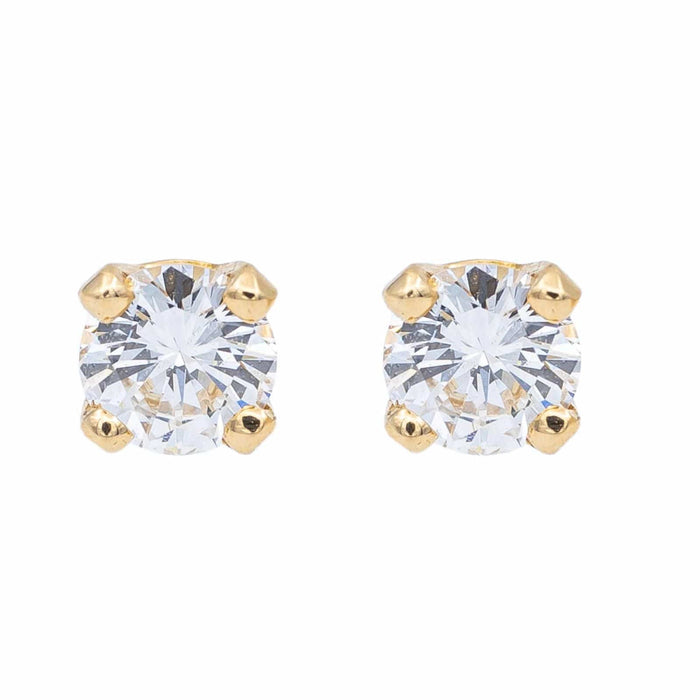 Boucles d'oreilles Boucles d'oreilles Puces Or jaune Diamant 58 Facettes 2295036CN