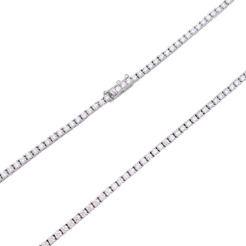 Collier Collier rivière en or blanc, diamants. 58 Facettes 33220