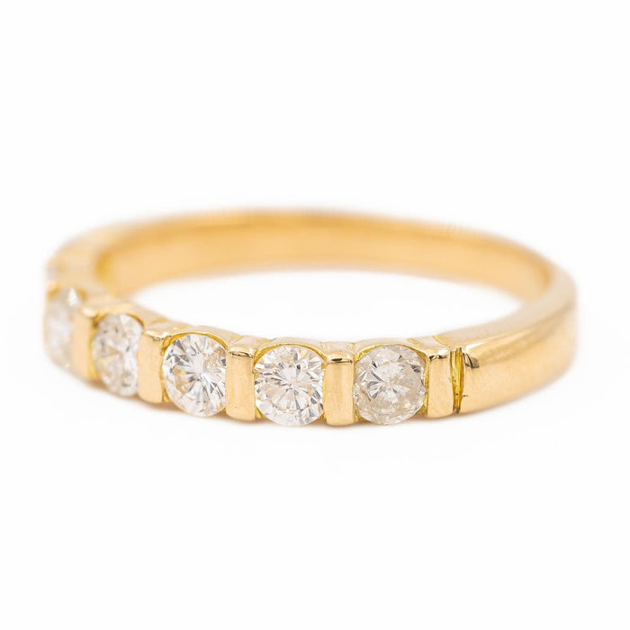 Half alliance ring Yellow gold Diamond 8457921265993 58 Facettes