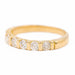 Bague 53 Bague demi alliance Or jaune Diamant 58 Facettes 2405914CN