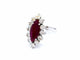 Bague 54 Bague Or blanc Rubis 58 Facettes 726701CN