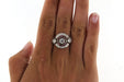 Ring Art Deco ring, platinum, diamonds and calibrated rubies 58 Facettes 6268b