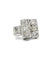 Bague 54 / Blanc/Gris / Or 750 Bague  Platine Diamants 58 Facettes 220128R