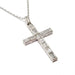 Necklace Emerald Platinum Diamond Cross Necklace 58 Facettes