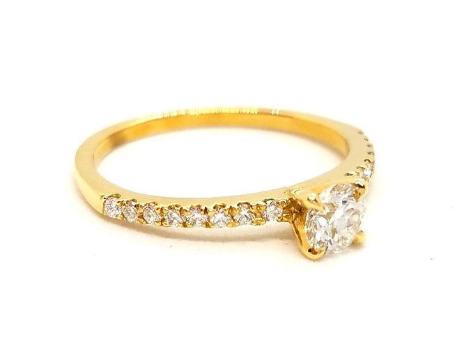 Bague 53 Bague Solitaire Or jaune Diamant 58 Facettes 578728RV