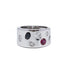Ring 51 / White/Grey / 750‰ Gold Ruby Sapphire Diamond Ring 58 Facettes 220017R
