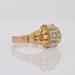 Ring 65 2 gold diamond ring with geometric patterns 58 Facettes CV6