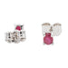 Earrings Stud earrings White gold Ruby 58 Facettes 2646754CN