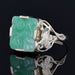 Ring 59 Engraved art deco jade ring 58 Facettes 22-225