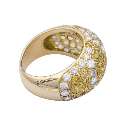 Bague 51 Bague Cartier, "Sauvage", en or jaune, diamants, saphirs jaunes. 58 Facettes 33028