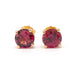 Earrings Rose gold rhodolite earrings 58 Facettes