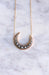 Diamond crescent moon necklace 58 Facettes