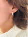Boucles d'oreilles Boucles d'oreilles demi créoles Or gris Diamant 58 Facettes 1