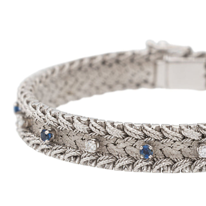 Bracelet Bracelet Manchette Or blanc Diamant 58 Facettes 2549623CN