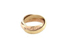 Ring 48 CARTIER trinity ring mm 3 yellow pink white gold 58 Facettes 255639