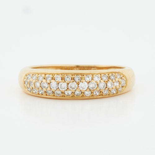 Bague 55 Bague Or jaune Diamants 58 Facettes REF 10036/16